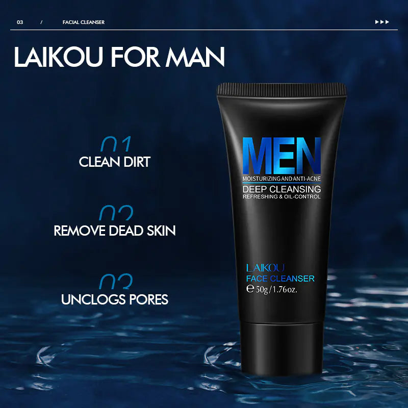 Men's Exfoliating Cleansing Face Wash