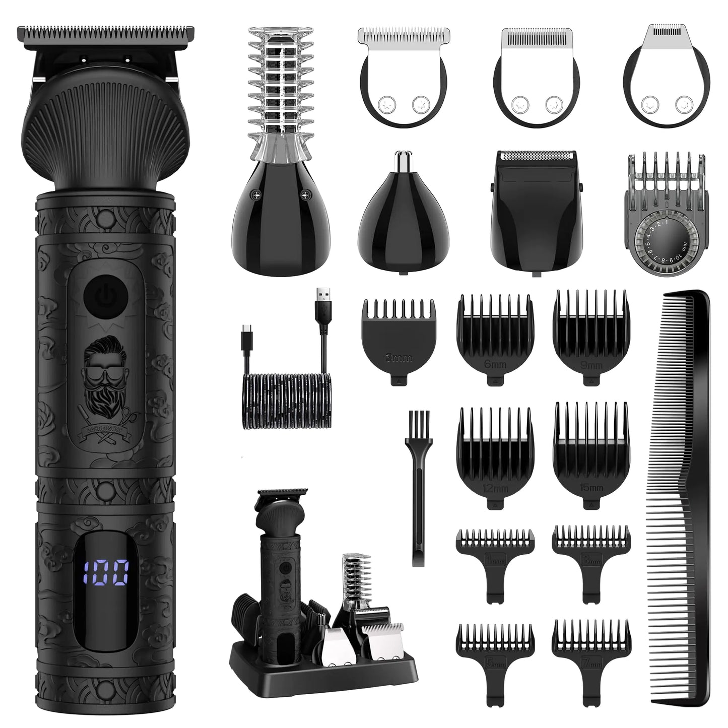 7-in-1 Professional Beard Trimmer Kit