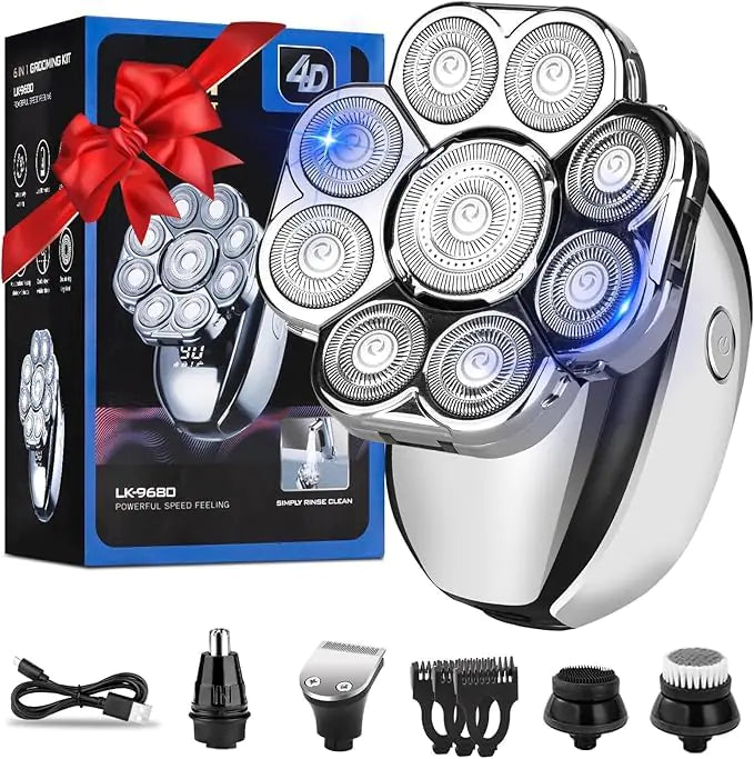 9D 6-in-1 Head Shaver for Men